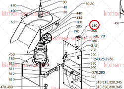 Рукав для овощерезки RG-300i HALLDE (47085)