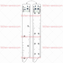 Линейка барная Eristoff 500 мл/700 мл/1 л P.L. PROFF CUISINE (81250011)