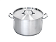 Кастрюля 5 л 21.5х16 см тройное дно с крышкой (индукция) нержавеющая сталь MGSTEEL