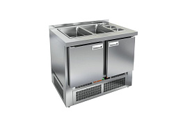 Стол холодильный без крышки для салатов SLE3-11GN HICOLD