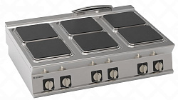 Плита электрическая 6 конфорочная 740 серии PCS12E7 TECNOINOX