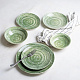 Тарелка 21см Swirl Green Pebble 1972 BY ID FINE