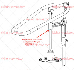 Втулка для RG-400i/ RG-400 устройство ручной подачи HALLDE (3074)