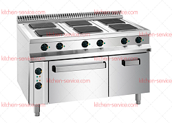 Плита электрическая 6-ти конфорочная COOK LINE APRE-129FE APACH