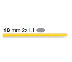Форма для DOLLY / P.NUOVA LINGUINE 2Х1,1 мм 18 бронза LA MONFERRINA