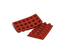 Форма для выпечки 18 ячеек 30 мл 35x35 мм Канелли силикон SILIKOMART