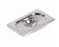 Крышка для гастроемкости GN-1/9 нержавеющая 176х108 мм ROAL