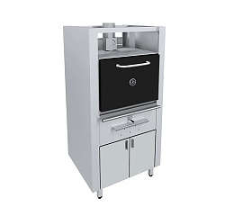 Гриль-мангал дровяной ПМ-0,25-О с окрашенной дверью на подставке ПИЩЕВЫЕ ТЕХНОЛОГИИ