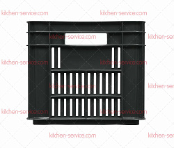 Ящик перфорированный 500х300х264 мм, 112, объём 39.6 л чёрный ТАРА