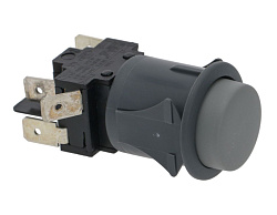 Кнопка двухполюсная серая 16 А 250 В для MODULAR (961.017.00)