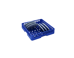 Кассета для тарелок стандарт 500х500х100 мм синяя TRIBECA