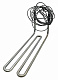 Элемент нагревательный ТЭН водяной для камеры расстоечной WLBAKE (MCE054)