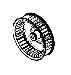 Крыльчатка вентилятора для печи конвекционной WLBAKE (60VENAI011)