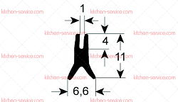 Уплотнитель стекла для JUNO (0H6761)