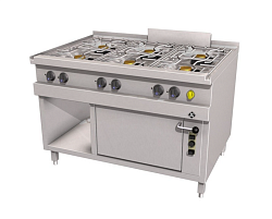 Плита газовая 6 конфорок с газовой духовкой Optima 850 MKN