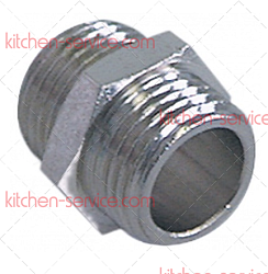 Патрубок никелированный 1/2"M-1/2"M для SILANOS (TR2322)