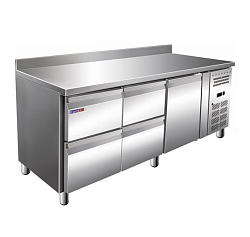 Стол морозильный GN3240BT (бортик 4 ящика 1 дверь) COOLEQ