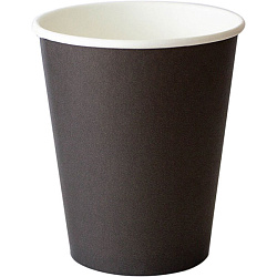 Стакан бумажный одноразовый 50 шт черный DOPPIO