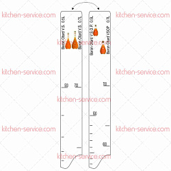 Линейка барная Baron Otard VS/VSOP (500 мл/700 мл) P.L. PROFF CUISINE (81250037)