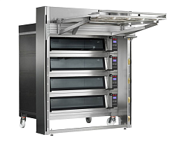 Печь подовая с подставкой без направляющих BAKERY LINE E4LK3L DPBI-T+система посадочная CIE4L APACH