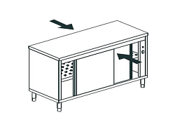 Стол тепловой сквозной CHEF LINE LHC610SH2 APACH