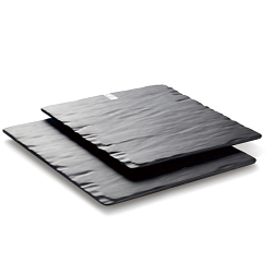 Блюдо 41x41x2 см квадратное Black пластик меламин  P.L. PROFF CUISINE (M418094-MS)