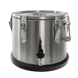 Термоконтейнер Pro 15 л с краном нержавеющая сталь FOODATLAS