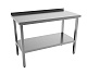 Стол разделочный с бортом 1000х700х870 мм сварной, полка сплошная, нержавейка MGSTEEL