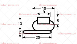 Уплотнитель изоляционный для HORECA-SELECT (1.1.E.E1.25)