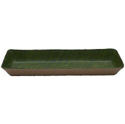 Салатник 2500 мл прямоугольный Green Banana Leaf пластик меламин P.L. PROFF CUISINE (JW50216-TAI)