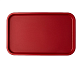 Поднос 52,5х32,5 см темно-красный поверхность шагрень (416) MGprof (1737)