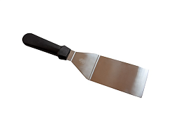 Лопатка 31 см, изогнутая, нержавеющая сталь с пластиковой ручкой, скошен бок MGSTEEL