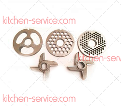 Комплект ножей и решеток МИМ-300, МИМ-350, ТМ-32 с буртом для ТОРГМАШ