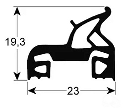 Уплотнитель двери 725х665 мм