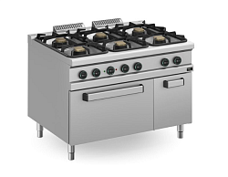 Плита газовая 6-ти конфорочная COOK LINE APRG-129FE/PL APACH