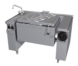 Сковорода опрокидывающаяся, газ, 2/1 GN, ручное опрокидывание, откидная крышка с двойными стенками и "сэндвич" материал, Optima 850 MKN