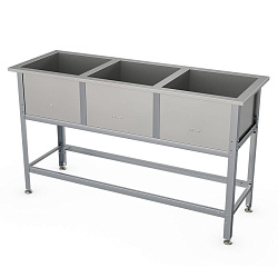 Ванная моечная без борта ВСМ-Б-3.700-02 ATESY