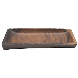 Блюдо 41x18x4 см прямоугольное African Wood пластик меламин  P.L. PROFF CUISINE (S51607-TAI)
