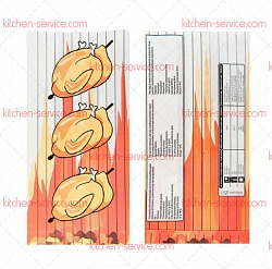 Пакет для половины курицы-гриль 13-7,5x28 см жиронепроницаемый t -40С+100C GARCIA DE POU (188.28)