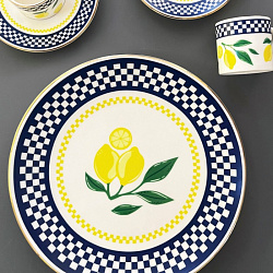 Набор тарелок 6 предметов (6 персон) Blue Zest PORSER