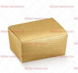 Коробка для кондитерских изделий, 125 г, золотая, 10,3x6,7x4,5 см, картон GARCIA DE POU (153.99)