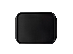 Поднос 36х27 см, черный, поверхность классик (110) MGprof (1733)