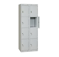 Шкаф для сумок металлический шс-2 600х500х1860 8 ячеек ITERMA