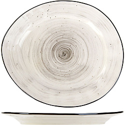 Тарелка мелкая 22,8х19,5см фарфор «Пастораль» KUNSTWERK