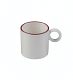 Чашка кофейная 80мл Modest Maroon Ring ID Fine
