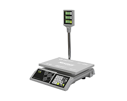 Весы настольные M-ER 326 ACP-32.5 "Slim" LCD белые MERTECH