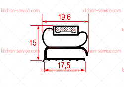Уплотнитель изоляционный 1560х660 мм ANGELO PO (37Q0760)