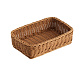 Корзина для хлеба прямоугольная 18х12х6 см коричневая полиротанг MGprof