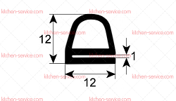 Уплотнитель дверной для INOKSAN (04060203)