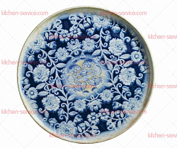 Тарелка плоская Corendon Blue Blanc декор 1 KUTAHYA (BNROT20DU891310)